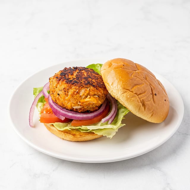 L - Crab Cake Sandwich.