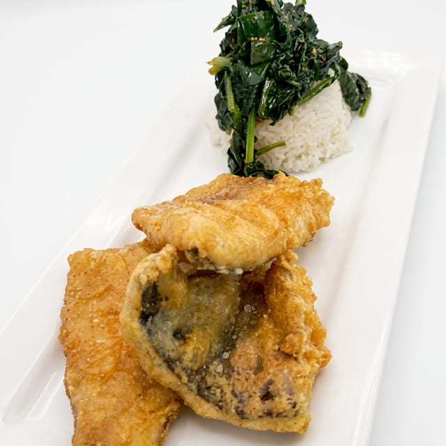 L - Tempura Fried Trout.