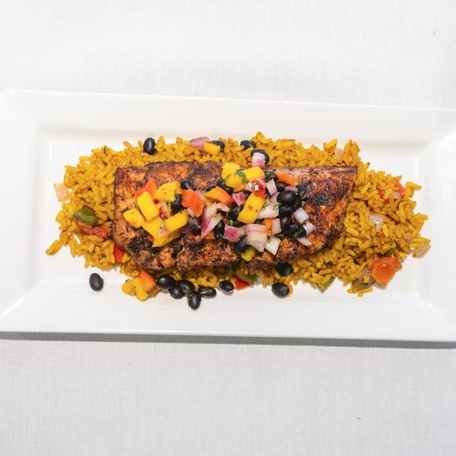 Jerk Grilled Salmon.
